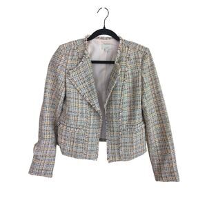 Loft Multi Color Tweed Blazer - Size 0 - Excellent